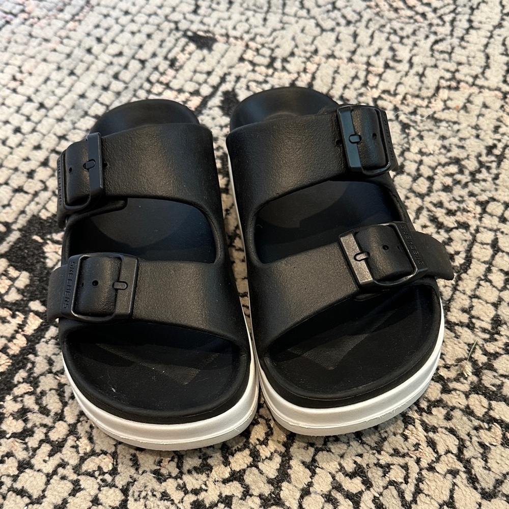 Skechers Kids Black and White Sandals